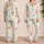 Pastel Wildflower Watercolor Blooms For Cozy Bedtime And Relaxed Home Evenings For Women Satin Pajamas Set - 2