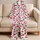 Blush Cherry Motif Cozy Nightwear For Relaxed Evenings And Gift Giving For Women Satin Pajamas Set - 5