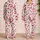 Blush Cherry Motif Cozy Nightwear For Relaxed Evenings And Gift Giving For Women Satin Pajamas Set - 2