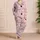 Pink Heart Sleep Motif for Cozy Nights, Sleepover Gifts, and Girly Style for Women Satin Pajamas Set - 4