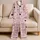 Pink Heart Sleep Motif for Cozy Nights, Sleepover Gifts, and Girly Style for Women Satin Pajamas Set - 5