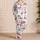 Flamingo Resort For Summer Nights, Soft Tropical Relaxed Style For Women At Home Satin Pajamas Set - 4