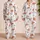 Flamingo Resort For Summer Nights, Soft Tropical Relaxed Style For Women At Home Satin Pajamas Set - 2