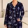 Celestial Eye Charm For Cozy Nights And Holiday Gifting For Women At Home Night Rituals Satin Pajamas Set - 1