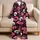Retro Gothic Skull Floral Lounge Set for Cozy Nights, Women and Teens at Home Daily Satin Pajamas Set - 5