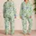 Cute Dinosaur Nursery Mint Green Loungewear For Cozy Gift Giving Women And Teens Satin Pajamas Set - 2