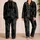 Men's Black Cat Motif For Cozy Home Evenings And Calm Nighttime Comfort Wear Daily Satin Pajamas Set - 2