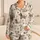Warm Ivory Dog Doodle Gift Idea for Cozy Nights, Relaxed Lounging, and Women At Home Satin Pajamas Set - 1