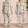 Warm Ivory Dog Doodle Gift Idea for Cozy Nights, Relaxed Lounging, and Women At Home Satin Pajamas Set - 2