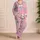 Kawaii Cat Faces for Cozy Spring Nights at Home, Gift Idea for Women and Cat Lovers Satin Pajamas Set - 4