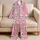 Kawaii Cat Faces for Cozy Spring Nights at Home, Gift Idea for Women and Cat Lovers Satin Pajamas Set - 5