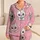 Kawaii Cat Faces for Cozy Spring Nights at Home, Gift Idea for Women and Cat Lovers Satin Pajamas Set - 1