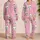 Kawaii Cat Faces for Cozy Spring Nights at Home, Gift Idea for Women and Cat Lovers Satin Pajamas Set - 2