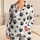 Women's Black Dog Paw Motif Cozy Home Gift for Relaxed Evenings and Dog Lovers Daily Satin Pajamas Set - 1