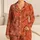Terracotta Butterfly Nighttime Style For Spring Sleepovers And Cozy Gifting Satin Pajamas Set - 1