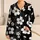 Black White Daisy Lounge Look For Cozy Home Nights And Relaxed Weekends For Women Satin Pajamas Set - 1
