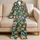 Gingerbread Cottage Treats in Teal for Cozy Christmas Nights and Winter Gifts for Women Satin Pajamas Set - 5