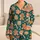 Gingerbread Cottage Treats in Teal for Cozy Christmas Nights and Winter Gifts for Women Satin Pajamas Set - 1