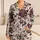 Burgundy Floral Bedroom Style for Cozy Nights, Relaxed Evenings, Women at Home Daily Satin Pajamas Set - 1