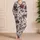 Burgundy Floral Bedroom Style for Cozy Nights, Relaxed Evenings, Women at Home Daily Satin Pajamas Set - 4