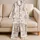 Sweet Teddy Bear Heart Bow Motifs for Cozy Bedtime and Lounge Time for Women Gift Satin Pajamas Set - 5