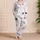 Blush Plaid Star Campus Layers for Cozy College Nights In, Women and Teens At Home Satin Pajamas Set - 4