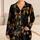 Black Leopard Bow Motif for Cozy Nights, Giftable Chic, and Bold Women's Style Wear Satin Pajamas Set - 1