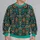 Teal Feathered Sun Motif For Bold Festival Style And Everyday Bohemian Wear All-over Print Knitted Sweater - 2
