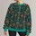Teal Feathered Sun Motif For Bold Festival Style And Everyday Bohemian Wear All-over Print Knitted Sweater - 1