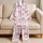 Soft Pink Bow Motifs For Cozy Nights And Giftable Lounge Style For Women At Home Use Satin Pajamas Set - 5