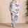 Soft Blue Stripe Cherry Bow Sleep Style for Summer Nights and Gift Giving for Women Satin Pajamas Set - 4