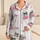 Soft Blue Stripe Cherry Bow Sleep Style for Summer Nights and Gift Giving for Women Satin Pajamas Set - 1