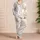 Cozy Teddy Bears With Blue Bows For Relaxed Bedtime Gifts, Giftable For Women And Teens Satin Pajamas Set - 4