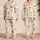 Sweet Teddy Bear and Pink Bow Bedtime Look for Cozy Nights, Cute Girly Style for Women Satin Pajamas Set - 2