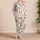 Cherry Sprig Ivory Night Set For Cozy Lounge Days And Gift Giving For Women At Home Satin Pajamas Set - 4
