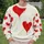 Bold Red Dripping Hearts for Casual Campus Style and Everyday Wear for Men and Students All-over Print Knitted Sweater - 6