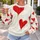 Bold Red Dripping Hearts for Casual Campus Style and Everyday Wear for Men and Students All-over Print Knitted Sweater - 5