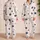 Ivory Blush Plaid Star Motif For Cozy Nights And Giftable Weekend Unwind For Women Satin Pajamas Set - 2