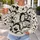 Monochrome Cartoon Faces for Casual Outings and Everyday Wear All-over Print Knitted Sweater - 5