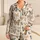Butterfly Motif Ivory Cream Cozy Cottagecore Gift For Her Relaxing Mornings At Home Satin Pajamas Set - 1
