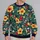 Tropical Hibiscus And Palm Foliage For Island Escapes And Everyday Resort Wear All-over Print Knitted Sweater - 2