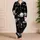 Celestial Moon And Planet Lounge Set For Cozy Nights, Gifts, And Relaxed Days At Home Satin Pajamas Set - 4