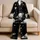 Celestial Moon And Planet Lounge Set For Cozy Nights, Gifts, And Relaxed Days At Home Satin Pajamas Set - 5