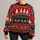 Christmas Reindeer and Snowflake Motifs for Cozy Holiday Gatherings and Festive Gifting All-over Print Knitted Sweater - 1