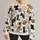 Playful Black Cat and Tan Feline Motifs for Casual Autumn Streetwear Looks All-over Print Knitted Sweater - 1