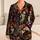 Day Of The Dead Sugar Skull Florals For Halloween Nights, Cozy Home Style Gift For Women Satin Pajamas Set - 1