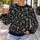 Monochrome Skull And Splatter Motif For Alternative Streetwear And Halloween Nights All-over Print Knitted Sweater - 5