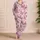 Blush Pink Butterfly Motif Decor for Cozy Bedtime and Gift Giving for Women and Teens Satin Pajamas Set - 4