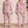 Blush Pink Butterfly Motif Decor for Cozy Bedtime and Gift Giving for Women and Teens Satin Pajamas Set - 2