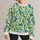 Tropical Green Leaves And Berries For Fresh Botanical Everyday Style All-over Print Knitted Sweater - 1